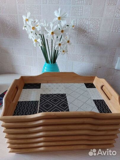 Поднос из натурального дерева