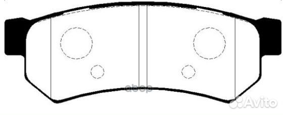 Колодки тормозные, задние (Старый ckkd20) GK044