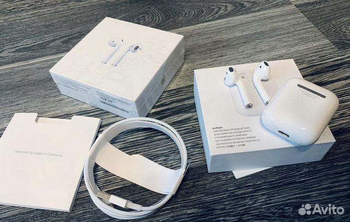 AirPods 2 Lux Беспроводные наушники 1:1 оригинал