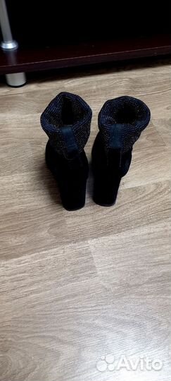 Ботильоны осенние женские на каблуке б/у