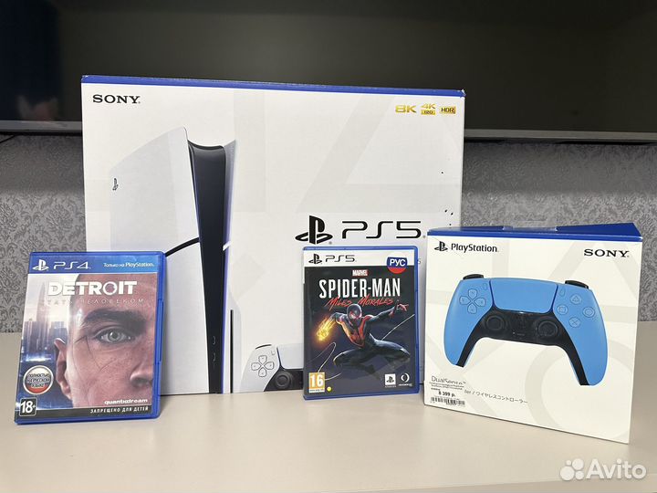 Sony playstation 5 slim с дисководом 1 tb