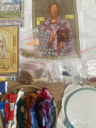 Бисер,мулине