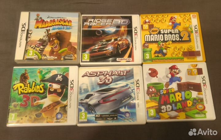 6 игр (3ds/DS)