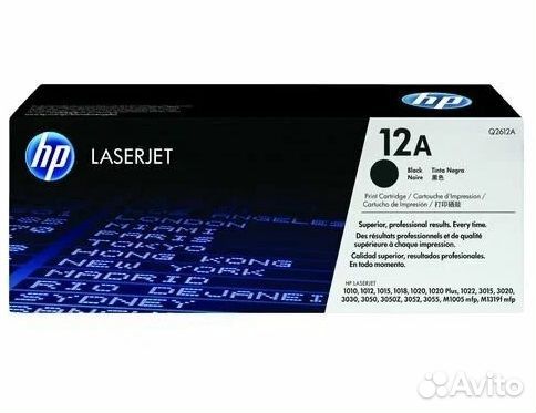 Картридж HP Q2612A черный оригинал 12A