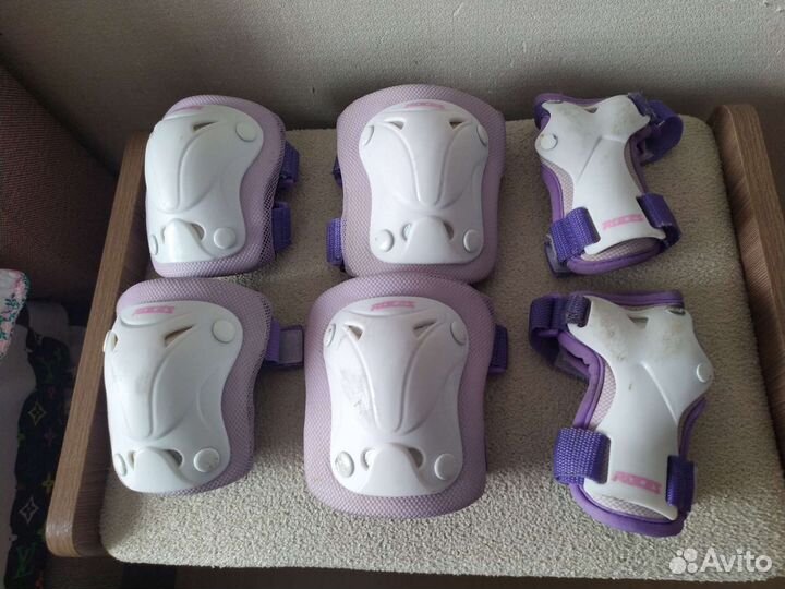 Детские ролики раздвижные и защита вся полностью