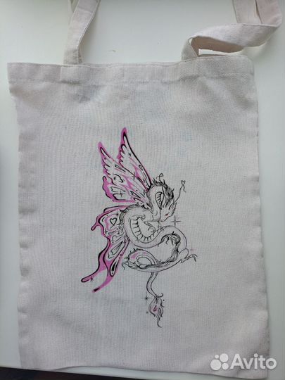 Шоппер с кастомным рисунком