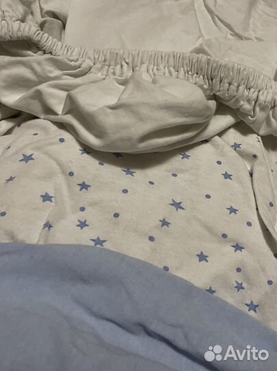 Матрас 90x70 Mommy lux+наматрасник+3 простыни