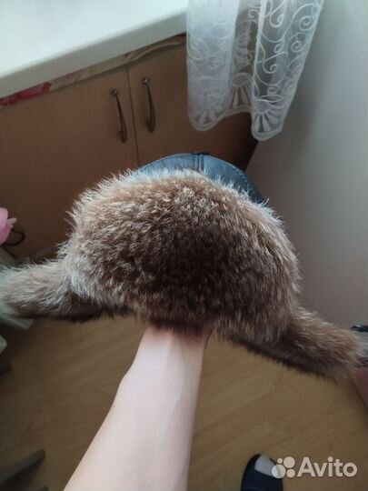 Шапка ушанка мужская меховая