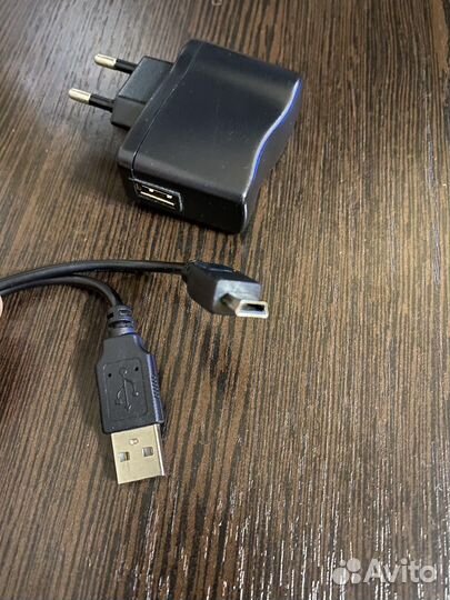 Зарядка с кабелем mini-usb
