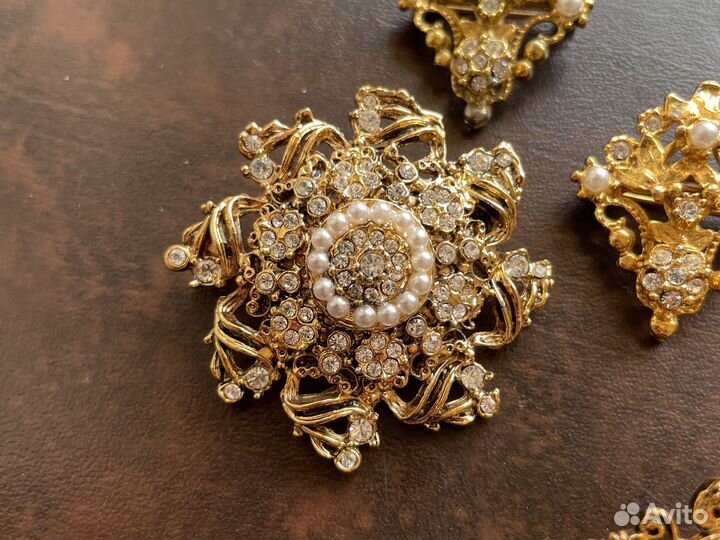 Брошь винтаж florenza Букет дворцовая
