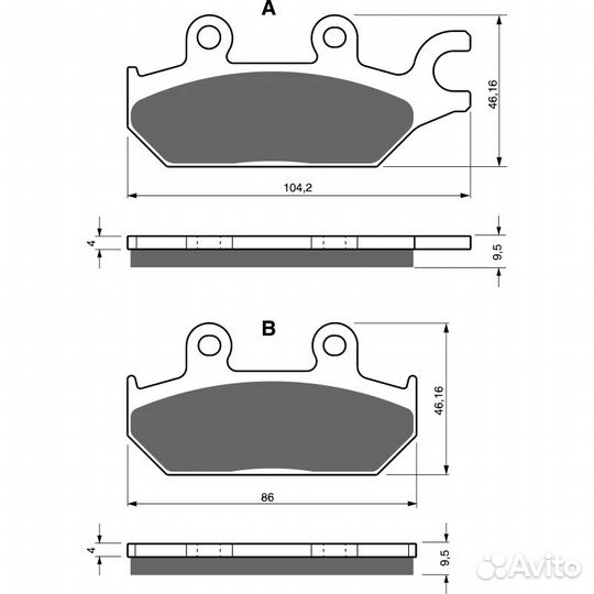 Колодки goldfren 345 K5 Чехия