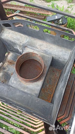 Чугунная банная печь Ермак сетка Премиум 12