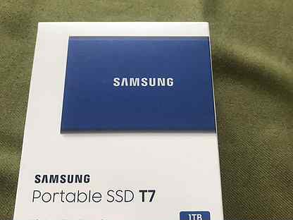 SSD samsung T7 SSD 1TB USB 3.2 MU-pc1t0h/AM, Синий