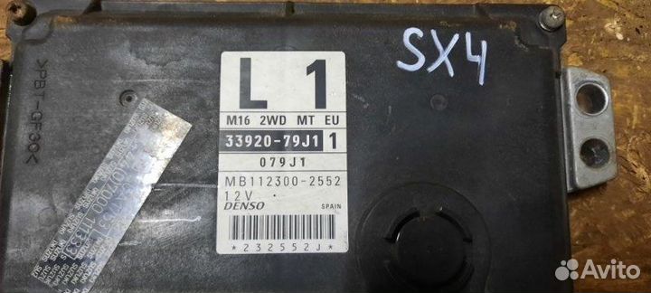 Блок управления двигателем Suzuki Sx4 YA21S M16A