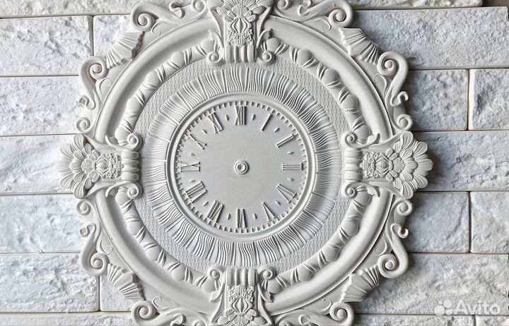 Гипсовый циферблат(часы)