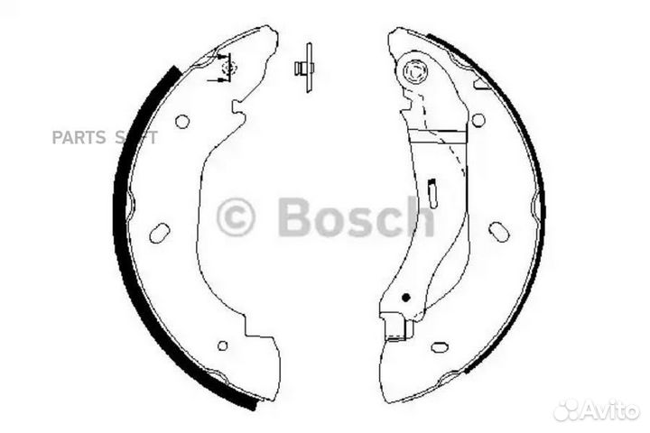 Bosch 0986487660 Колодки тормозные ford transit -0