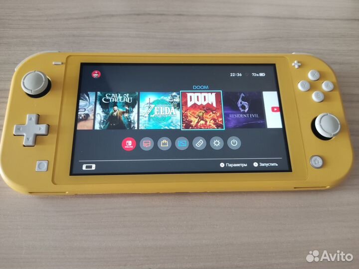 Nintendo switch lite прошитая 128гб