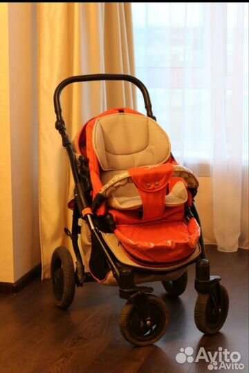 Коляска Tutis Zippy Sport 2 в 1 Cерый/оранжевый