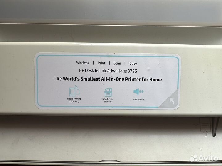 Принтер HP deskjet ink advantage 3775
