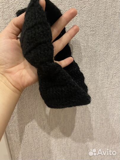 Повязка на голову вязаная