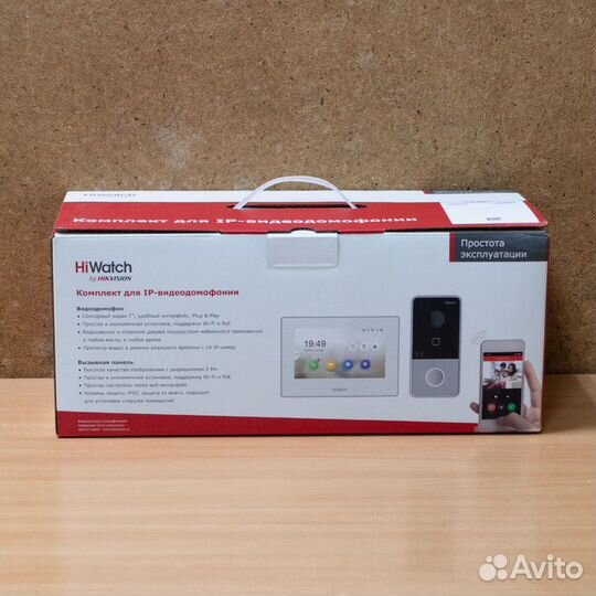 Комплект IP-видеодомофона HiWatch DS-D100ikwf(B)