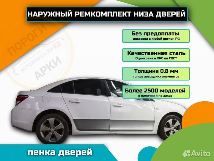Пороги ремонтные Volkswagen Scirocco 3 и др
