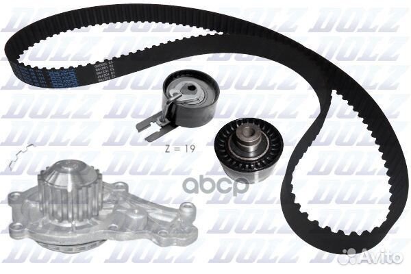 Комплект ремня грм (с помпой) KD016 Dolz