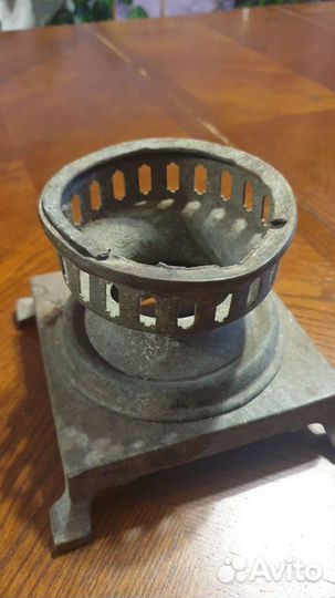 Старинная станина самовар на дровах