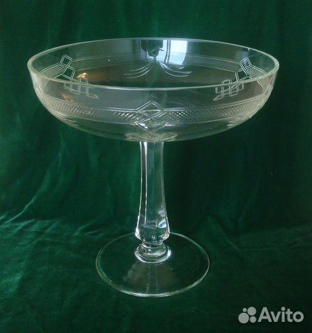 Старинная ваза, стекло, СССР. №9