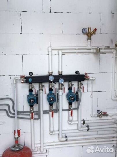 Монтаж систем отопления и водоснабжение