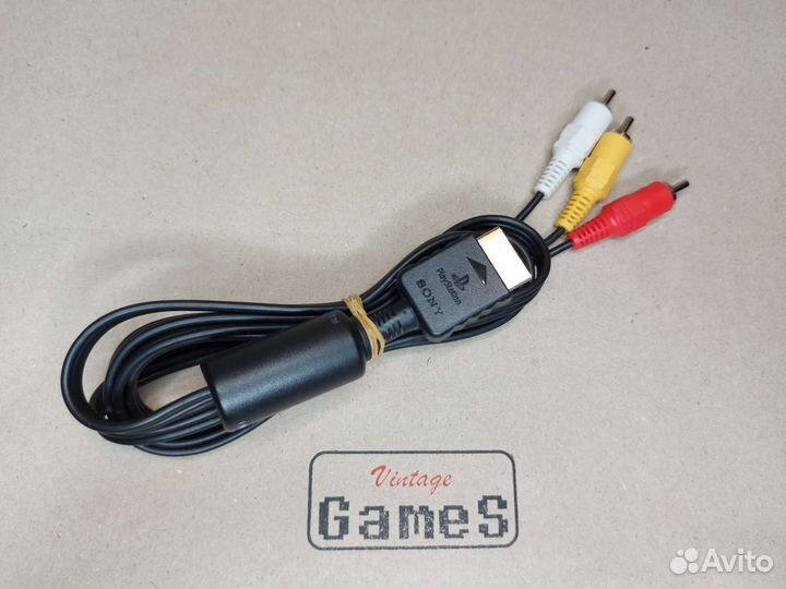 Оригинальный ав Видео кабель для PlayStation 1 2 3