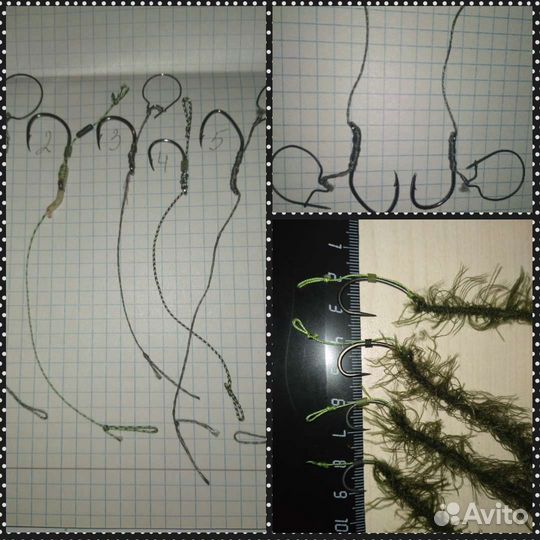 Карповые маскировочный быстросъёмный поводки