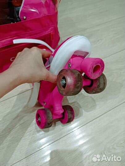 Роликовые коньки детские раздвижные с защитой