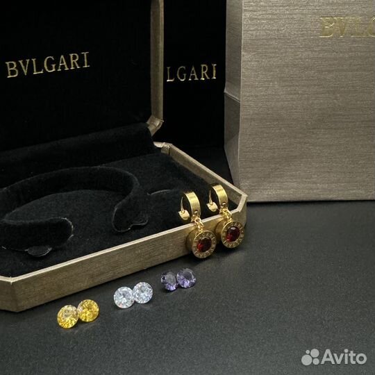 Bvlgari серьги gold