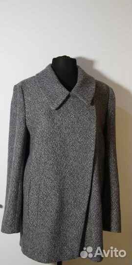 L пальто винтаж твид Windsor 50-шерсть 50-альпака