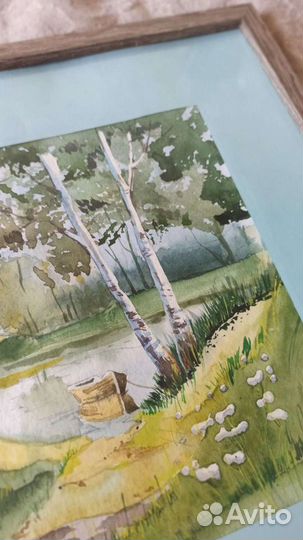 Акварельный этюд в раме