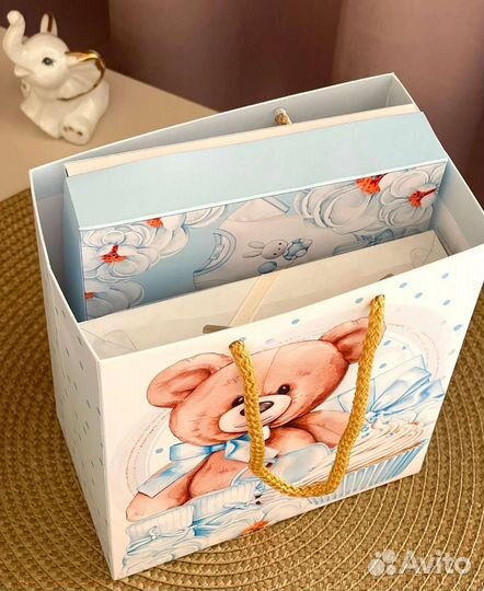 Милый набор для поздравления новорождённого