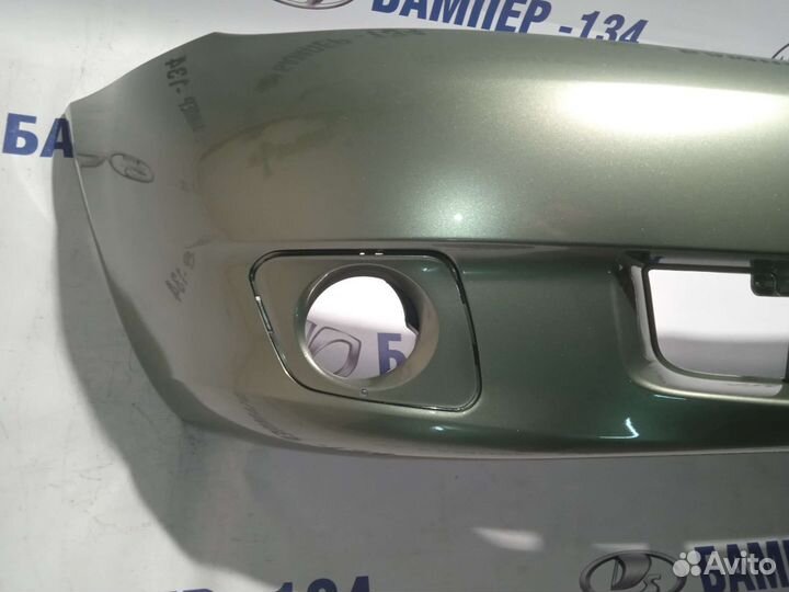 Бампер передний LADA kalina 1 Колумбийская зелень