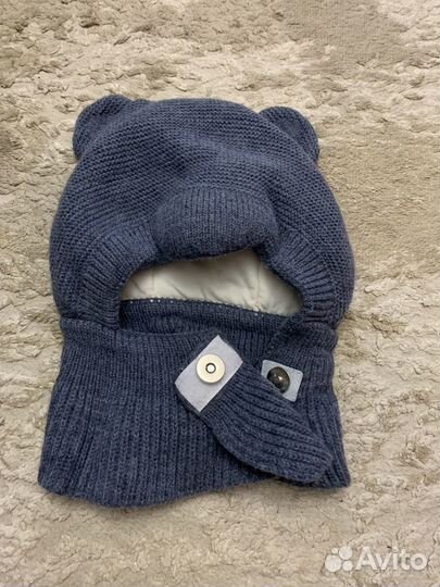 Шапки детские для мальчиков зима весна + варежки