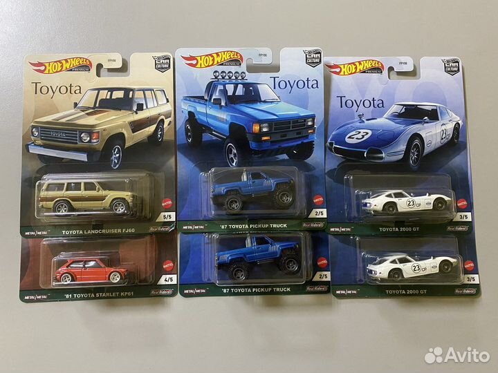 Hot Wheels Premium Toyota набор моделей