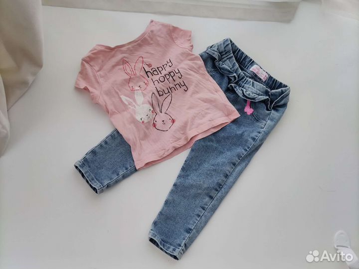 Вещи для девочки 74-80см пакетом