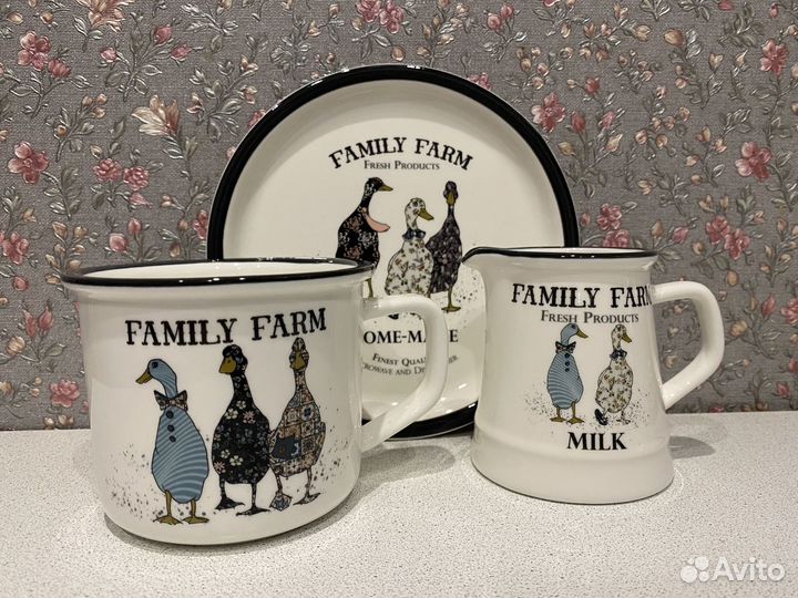 Бронь Набор посуды фарфор lefard family farm