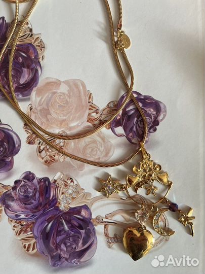 Винтажный кулон на цепочке kirks folly