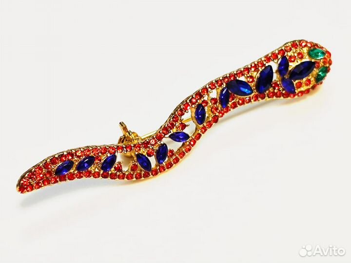 Брошь Змейка Люся