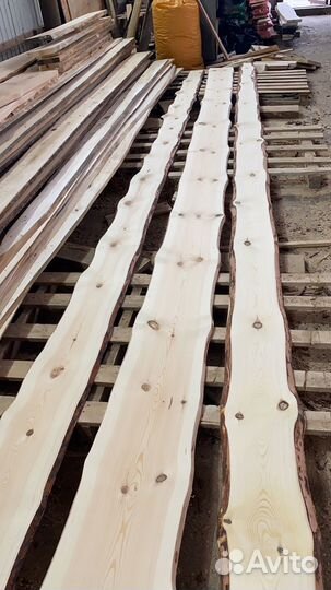 Доска необрезная кедр