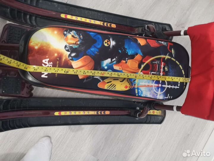 Детский снегокат со спинкой