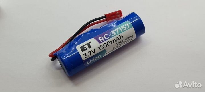 Аккумулятор ET RC-3715J (3.7В, 1500мАч, Li-Ion)