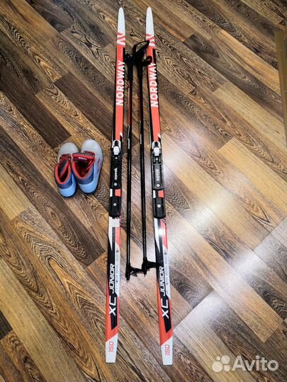 Лыжи беговые 150 (комплект с ботинками р. 33)