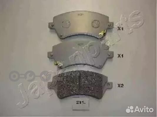 Japanparts PA211AF Колодки тормозные передние toyo