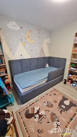 Детская кровать с мягкими бортиками